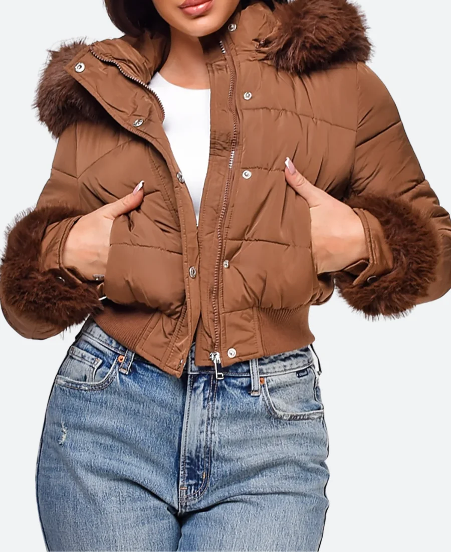 Dope Thief S01 Sherry Quilted Puffer Jacket Front Image
