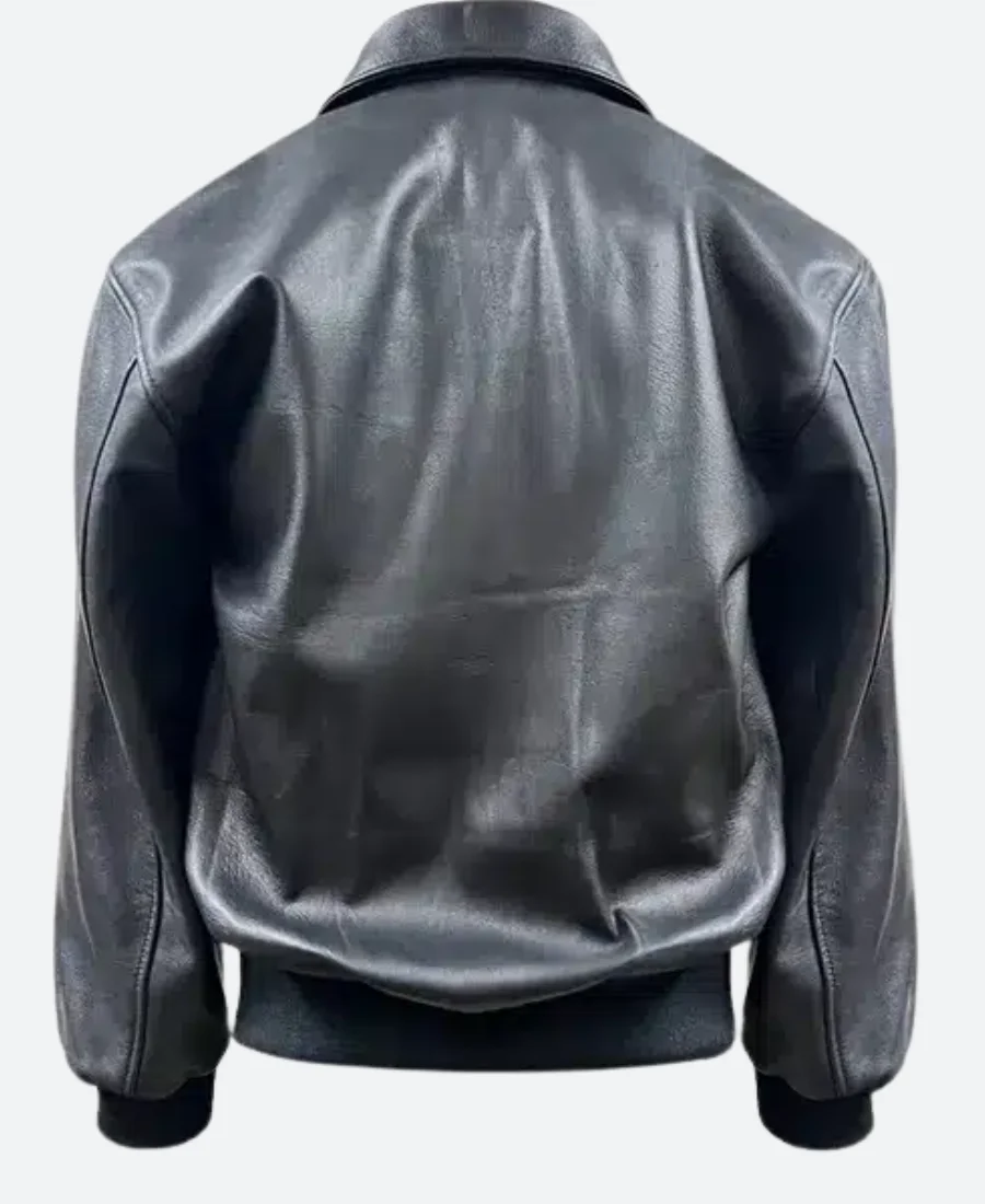 Drake Amici Violente Leather Jacket Back Image