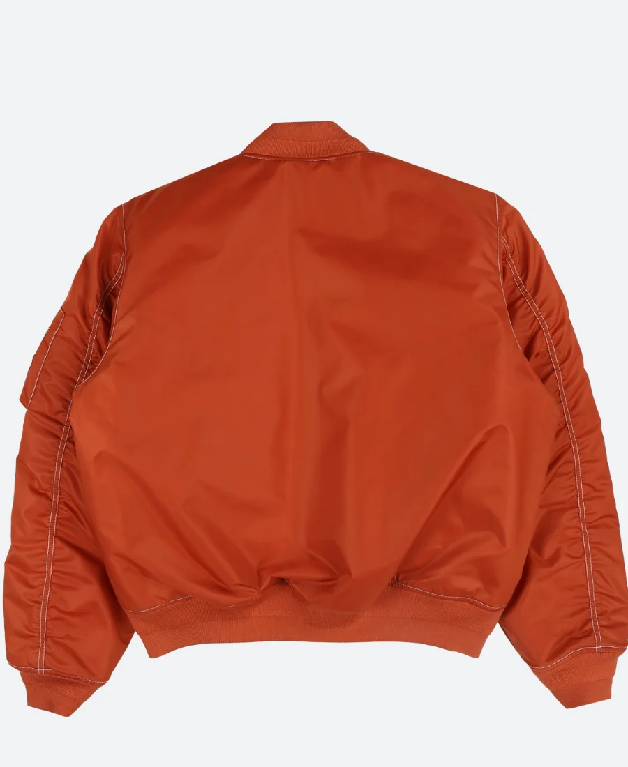 Elle Fanning 2025 Bomber Jacket BAck Image