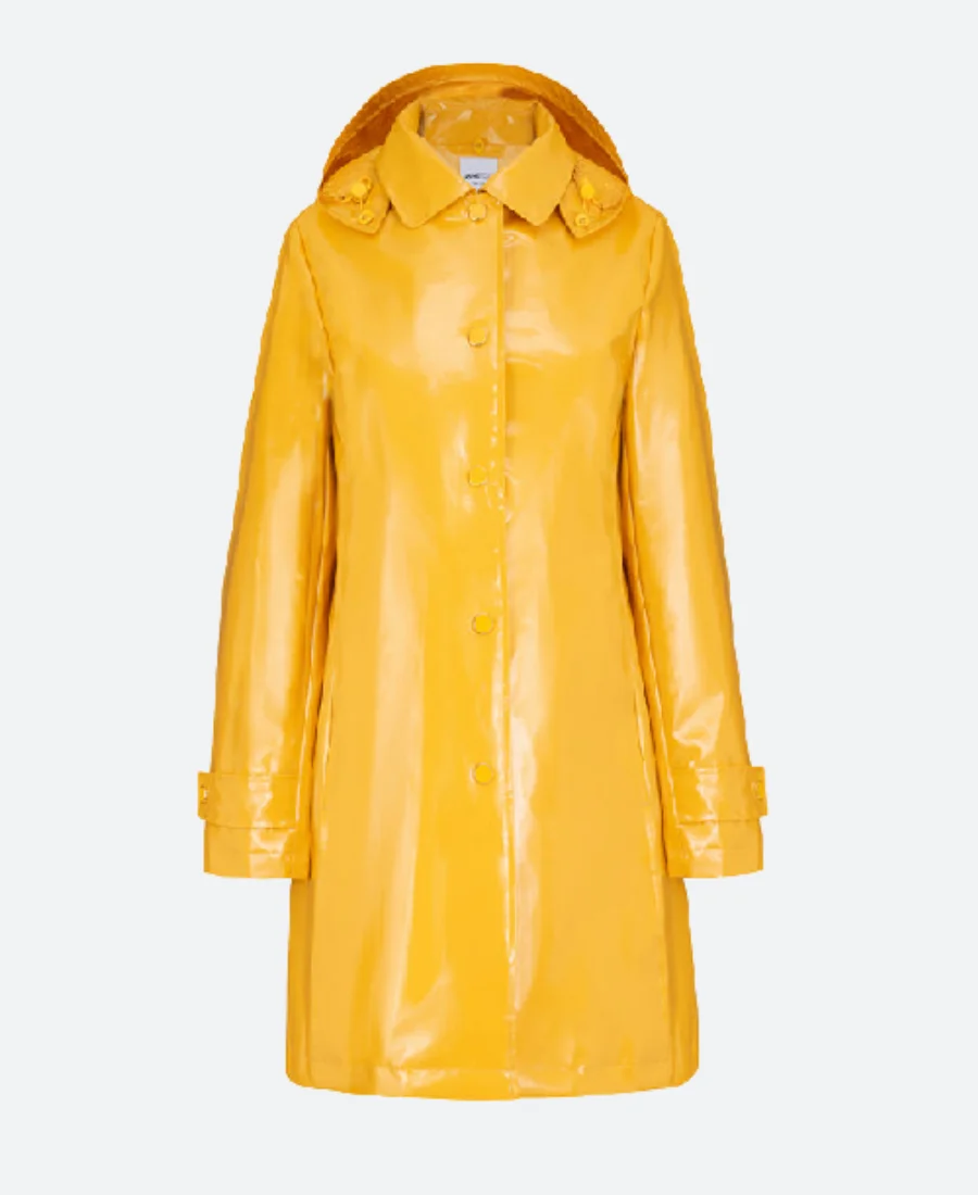 Elsbeth S02 Elsbeth Tascioni Hooded Rain Coat Front Image
