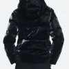 Fool Me Once Maya Stern Hooded Puffer Jacket Back Image