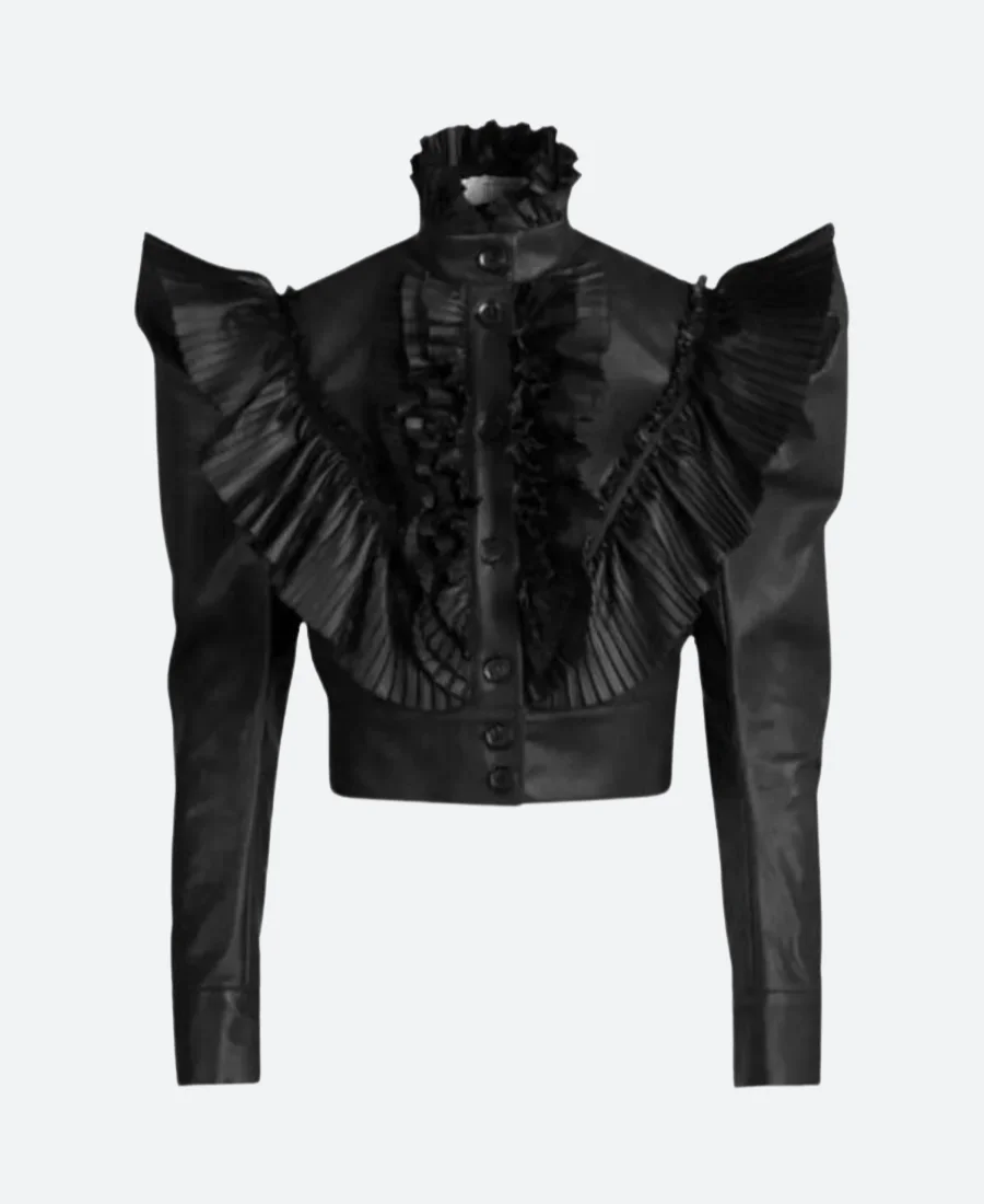 Fortnight Music Video Taylor Swift Leather Jacket Front Image