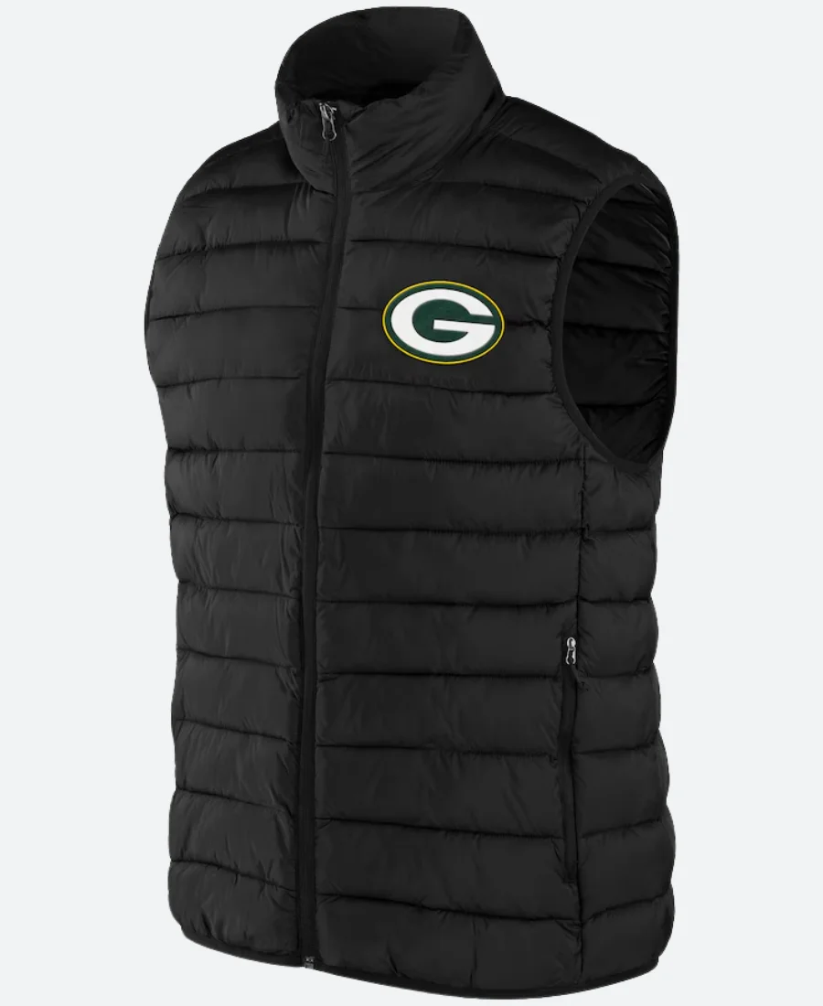 Green Bay Packers Matt Lafleur Puffer Vest Front Image
