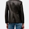 Jennifer Lawrence Leather Blazer