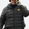 Jim Harbaugh Hooded Puffer Jacket Actor Image