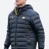 Jim Harbaugh Hooded Puffer Jacket Front Image