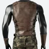 Kraven the Hunter Sergei Kravinoff Leather Vest Back Image