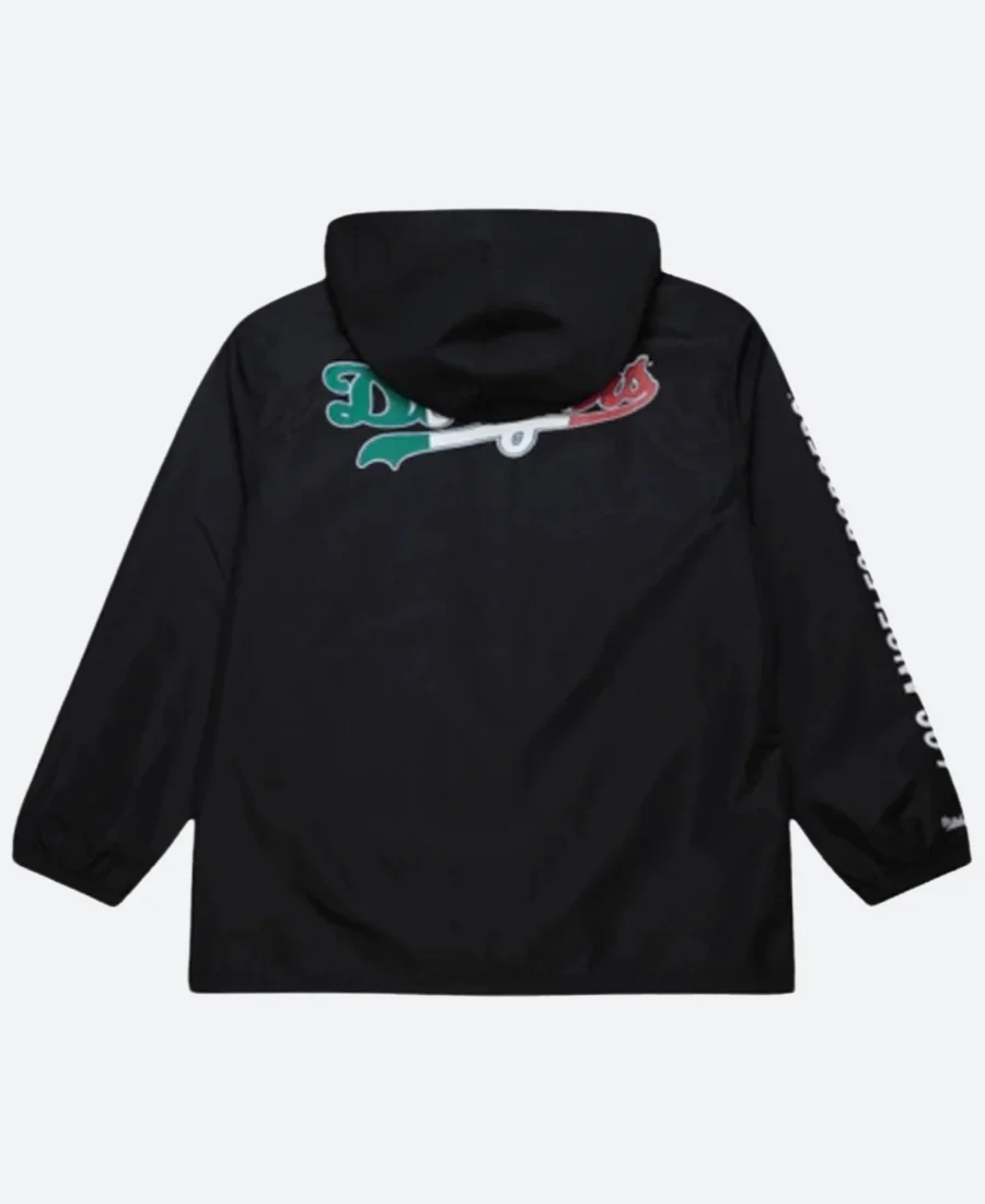 LA Dodgers Coaches Hooded Jacket Back Image