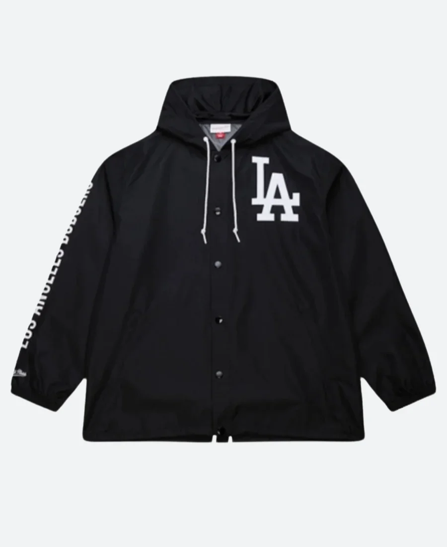 LA Dodgers Coaches Hooded Jacket Front Image