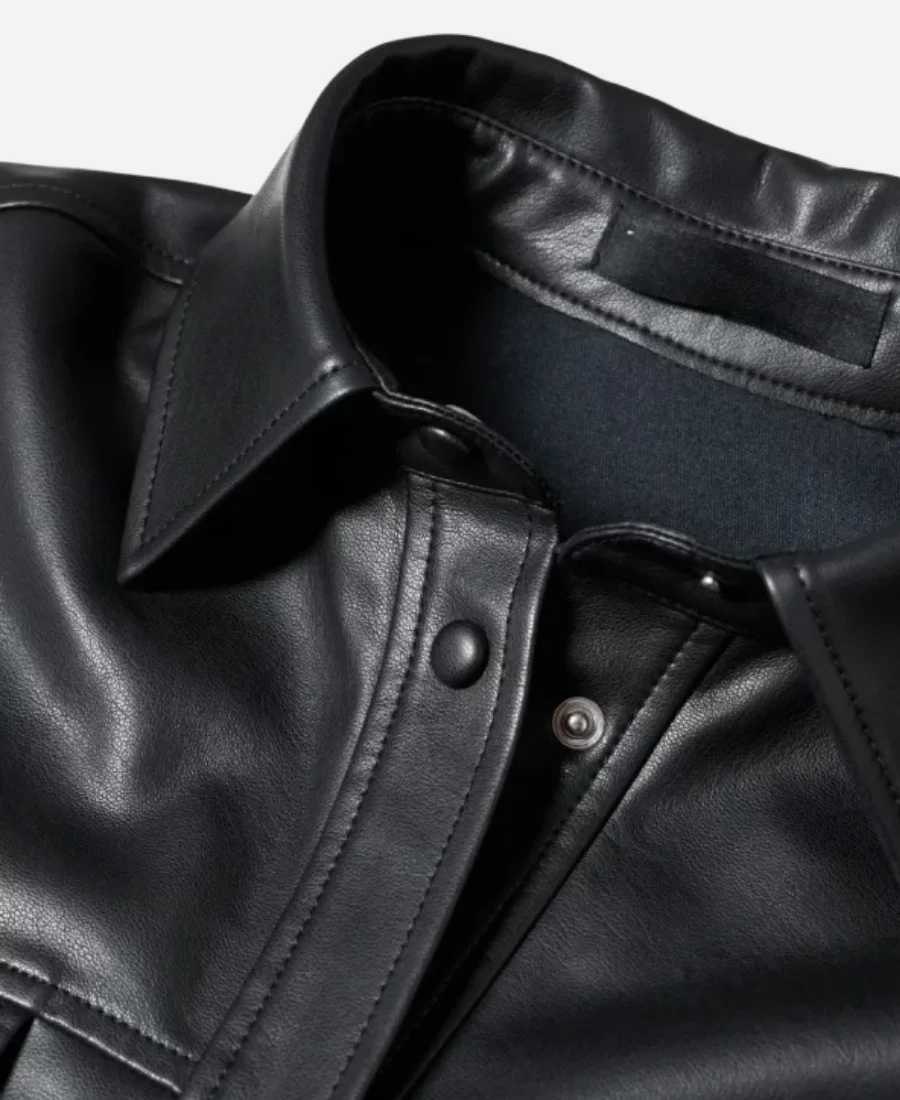 LIVE with Kelly and Mark Josh Andres Rivera Leather Jacket Collar Image