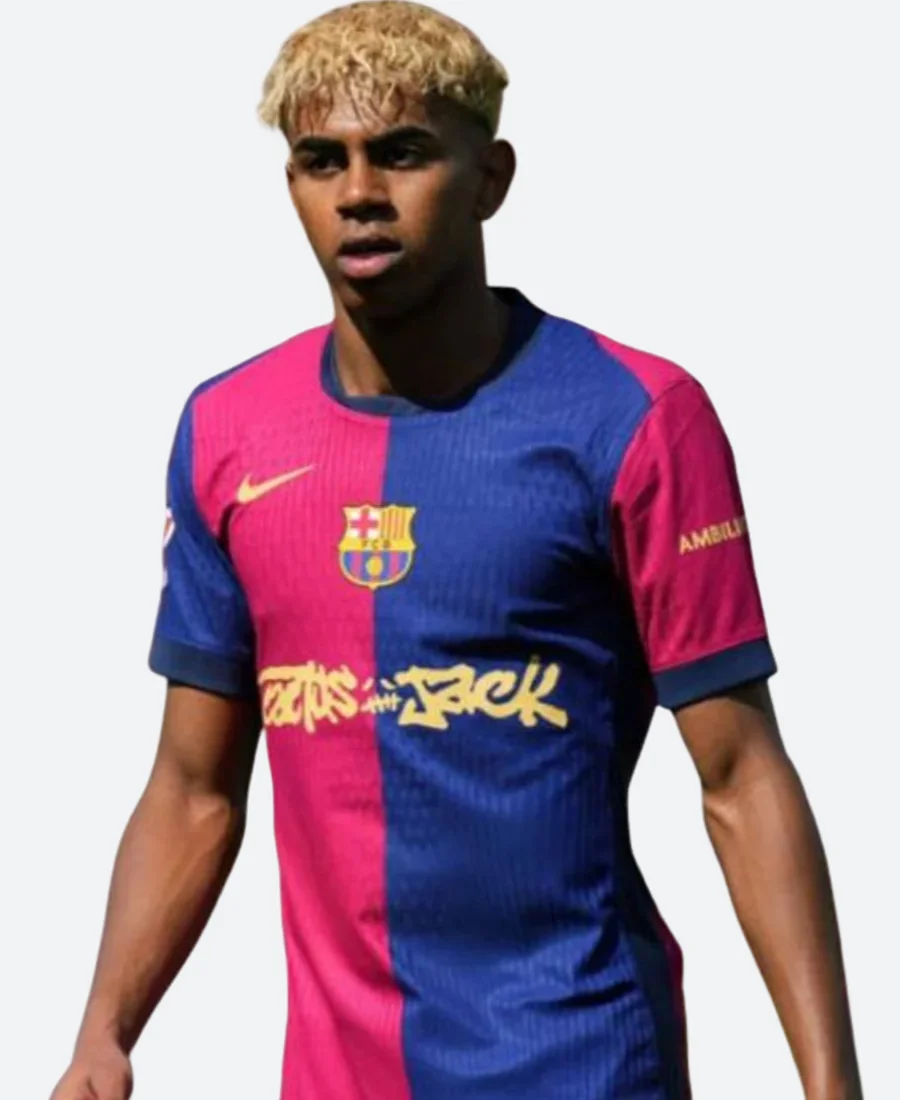 Lamine Yamal Cactus Jack Jersey Front Image