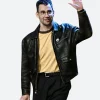 Late Night With Seth Meyers Show Jack Antonoff Leather Jacket Front Image
