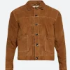 Law and Order Organized Crime S05 Stabler Jr. Suede Leather Jacket Back Image