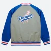 Los Angeles Dodgers Clutch Raglan Varsity Jacket Back Image