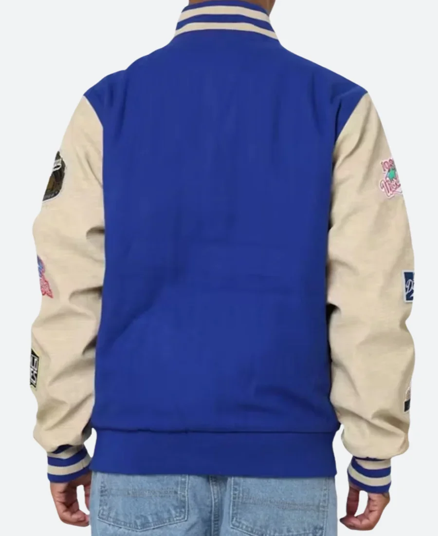 Los Angeles Dodgers World Series Varsity Jacket Back Image