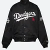 Los Angeles Dodgers X GR8 Black Varsity Jacket Front Image