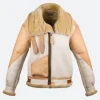 Masters Of The Air Maj. John Bucky Egan B3 Shearling Leather Jacket Front Image