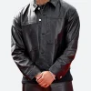 Michael B. Jordan Leather Jacket Front Image
