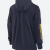 Michigan Wolverines Jim Harbaugh Zipper Hoodie BAck Image