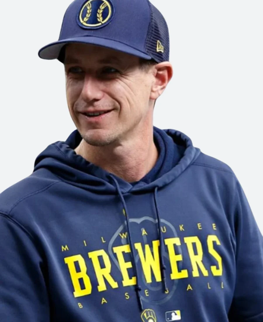 Milwaukee Brewers Craig Counsell Pullover Hoodie Actor Image