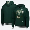 Milwaukee Bucks Pullover Hoodie Front & Back Image