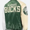 Milwaukee Bucks Varsity Jacket Back Image