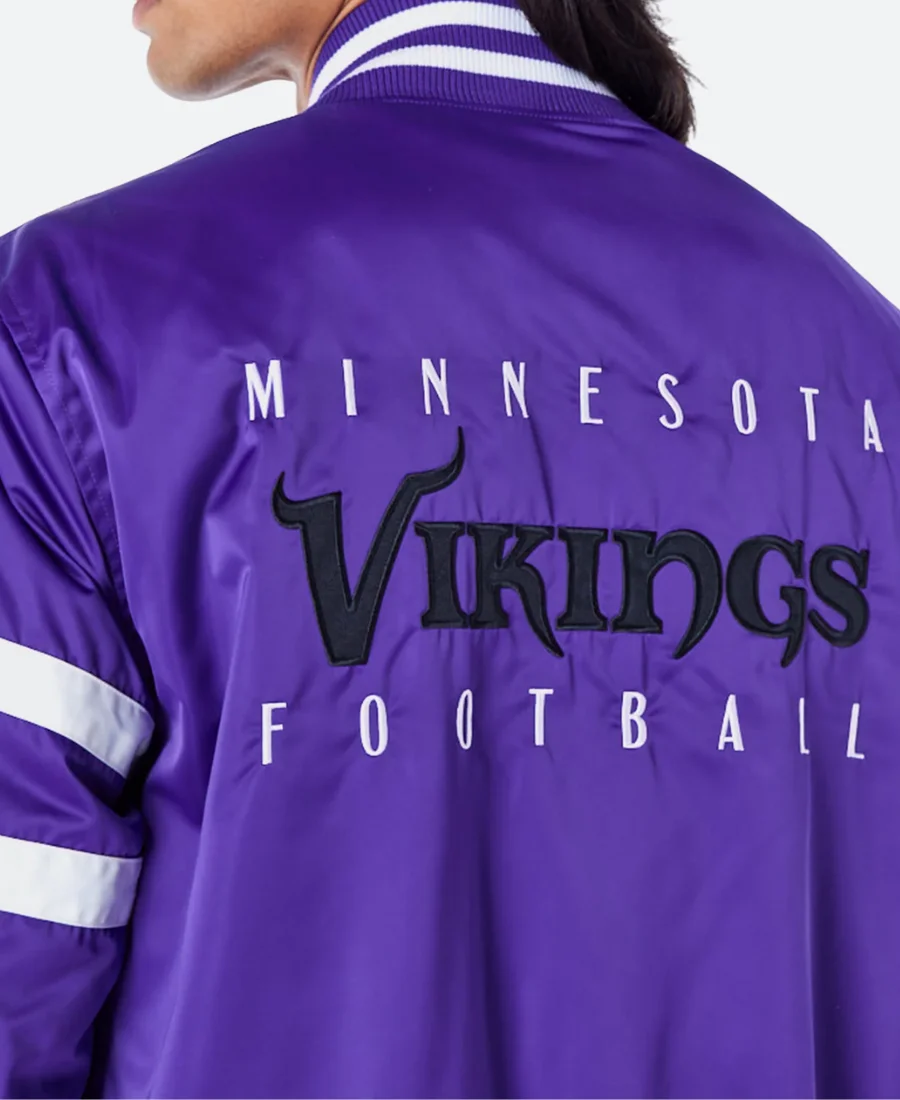 Minnesota Vikings Varsity Jacket Back Image