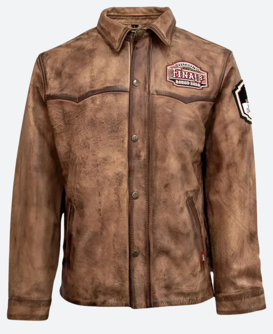 NHSFR 2025 Contestant Leather Jacket Front Image