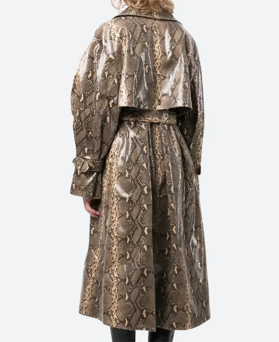 NYC Selena Gomez Trench Coat Back Image