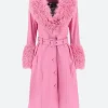 Nashville Big Bash Elle King Leather Coat Front Image