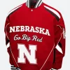 Nebraska Huskers Go Big Red Varsity Jacket Front Image
