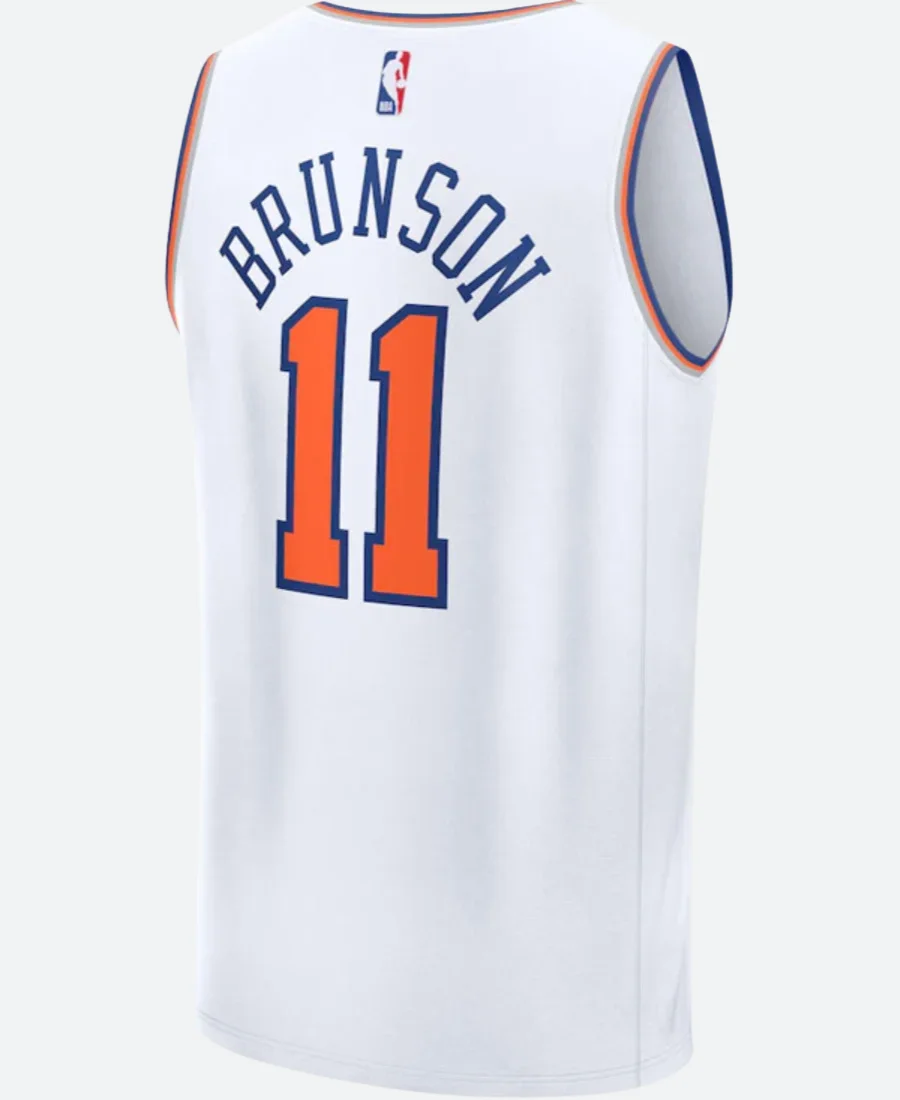New York Knicks Jalen Brunson Jersey Back Image