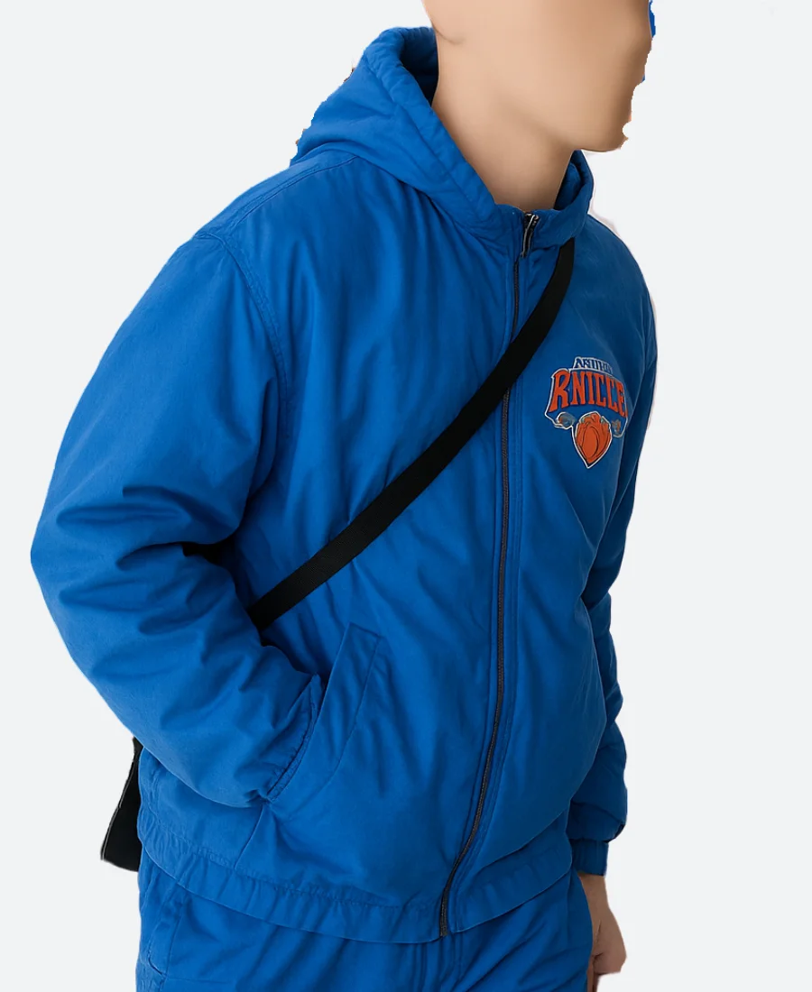 New York Knicks Timothee Chalamet Hooded Jacket Front Image