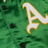 Oakland Athletics 1968 Authentic Varsity Jacket Close Up Image