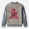 Off White Ac Milan Letterman Varsity Jacket Back Image
