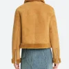 Olivia Ponton Suede Leather Jacket Back Image