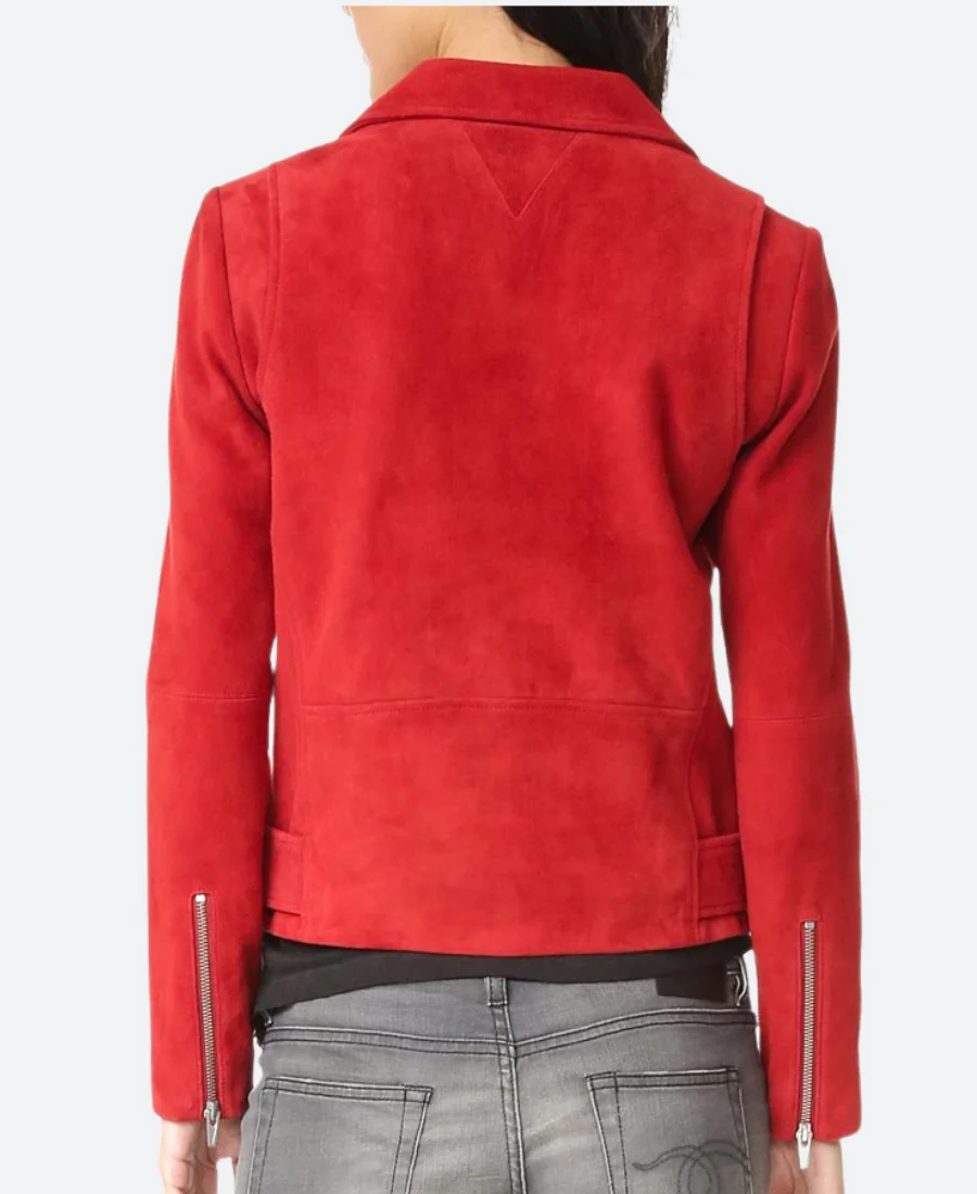 One Night in Tokyo 2025 Ayaka Suede Leather Jacket Back IMage