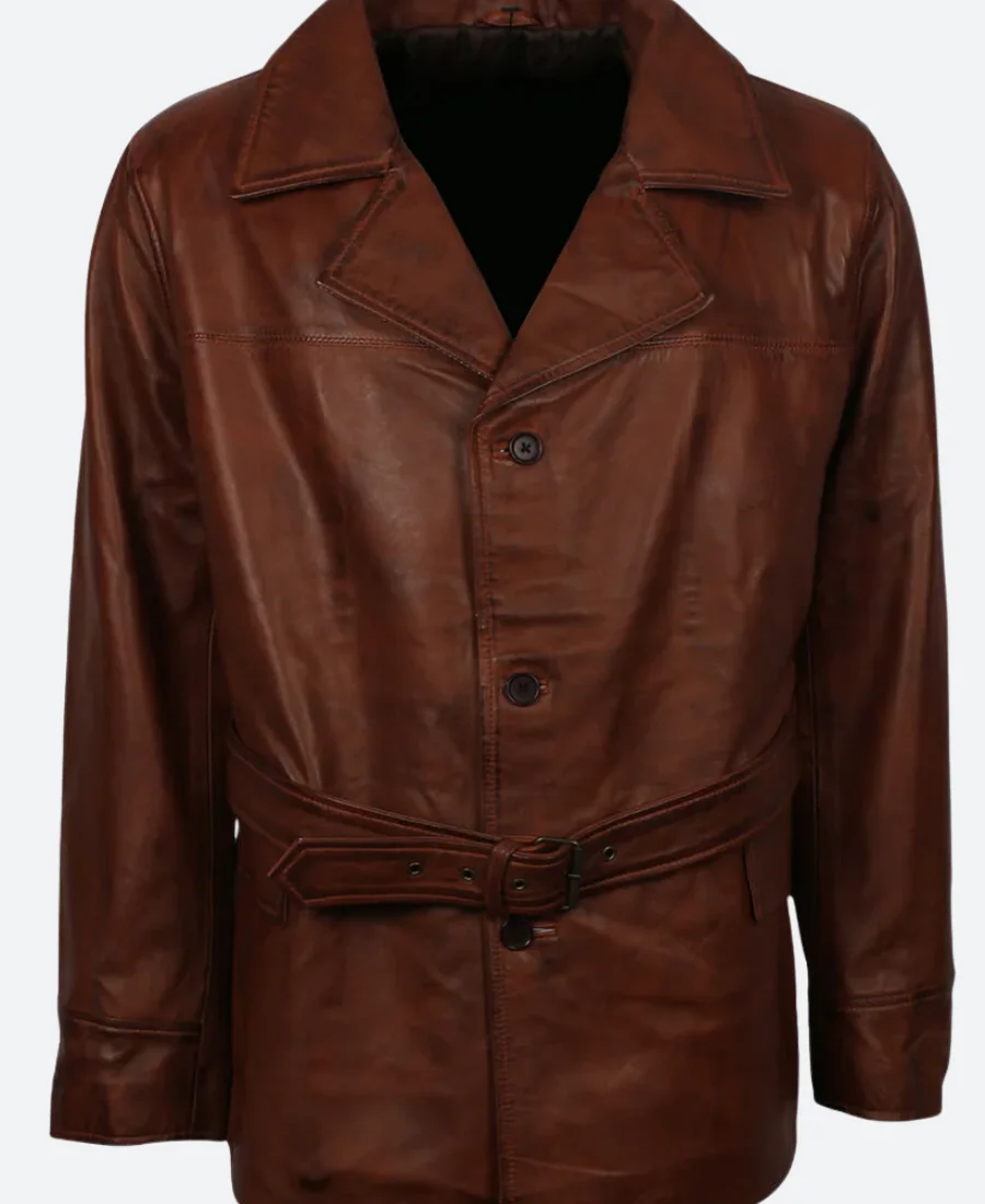 Opus 2025 Alfred Moretti Leather Coat Front Image