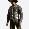 Outlaw Johnny Black 2023 Johnny Leather Vest Front Image