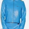 PFW 2025 Alix Earle Leather Jacket Full Image