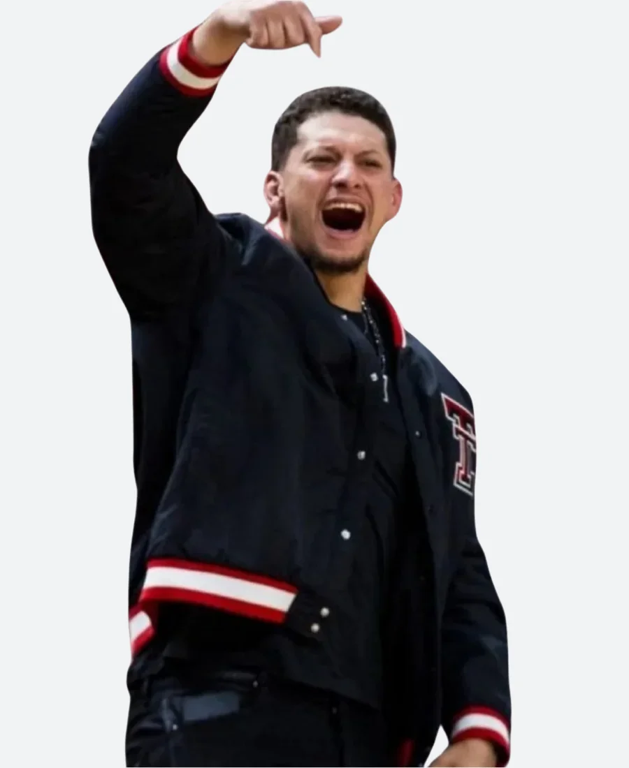 Patrick Mahomes Houston v Texas Tech Varsity Jacket Actor Image