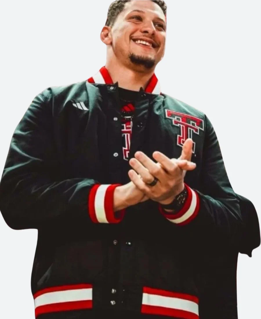 Patrick Mahomes Houston v Texas Tech Varsity Jacket Front Image