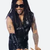 People's Choice Awards 2024 Lenny Kravitz Leather Vest Full Image