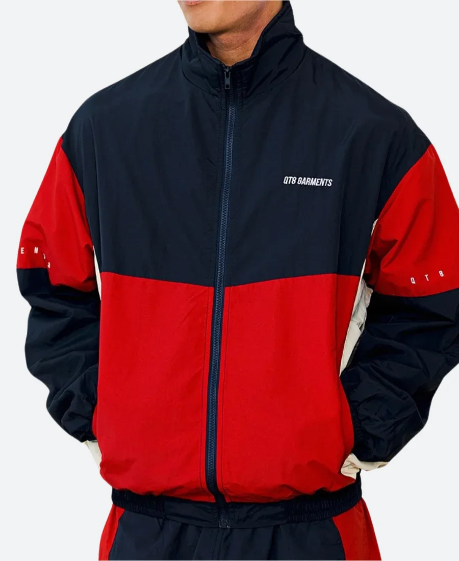 Qt8 Garments Track Jacket Front Image