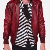 Rolling Stones 2023 Mick Jagger Leather Jacket Front IMage