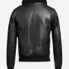 Rowan Trimmed Leather Jacket Back Image