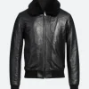 Rowan Trimmed Leather Jacket Front Image