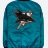San Jose Sharks Varsity Jacket Back Image