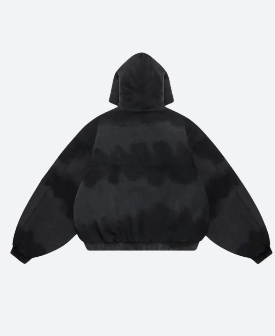 Shinzo Shige 15oz Canvas Clasp Hooded Jacket Back image