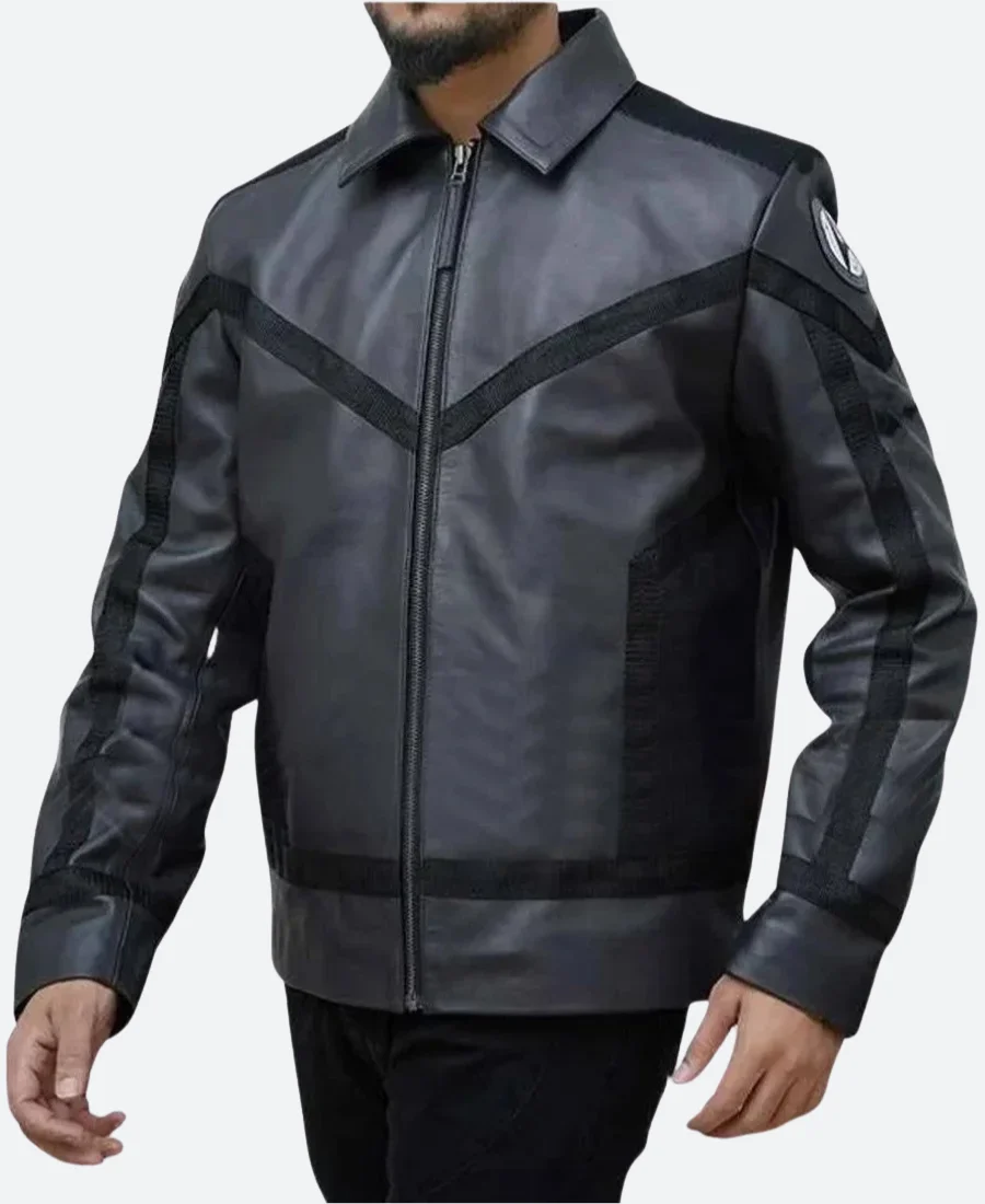 Star Trek Strange New Worlds Captain Christopher Leather Jacket Front Image